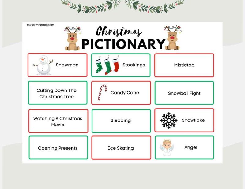 Holiday Pictionary