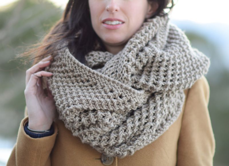 Knit Infinity Scarf