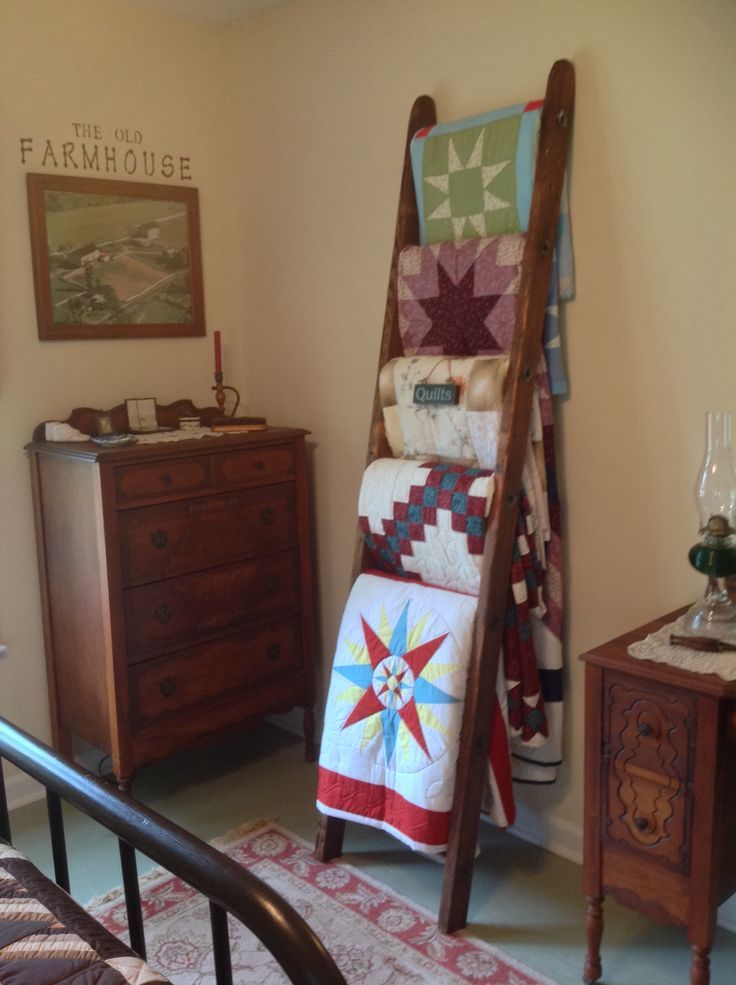 Ladder Blanket Rack