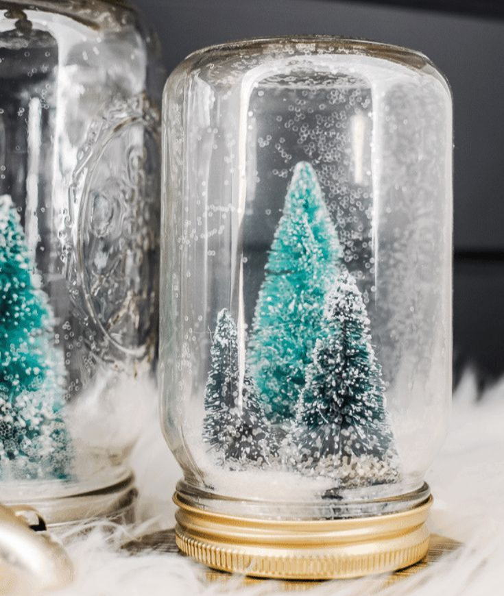 Mason Jar Snow Globes