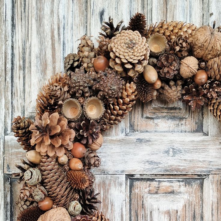 Natural Pinecone Wreath