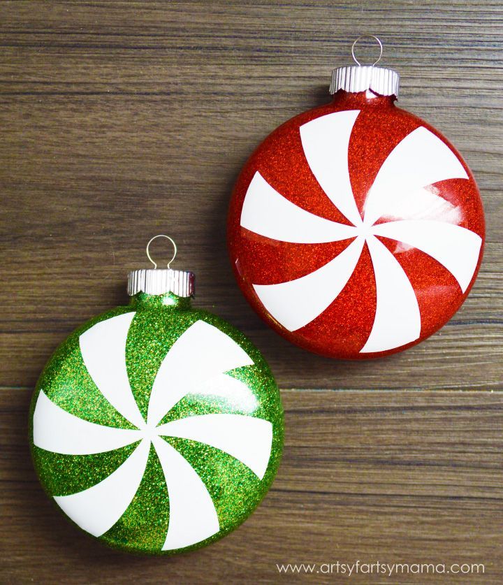 Peppermint Swirl Ornaments