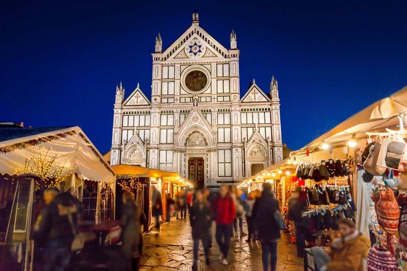 Piazza Santa Croce Christmas Market, Florence, Italy