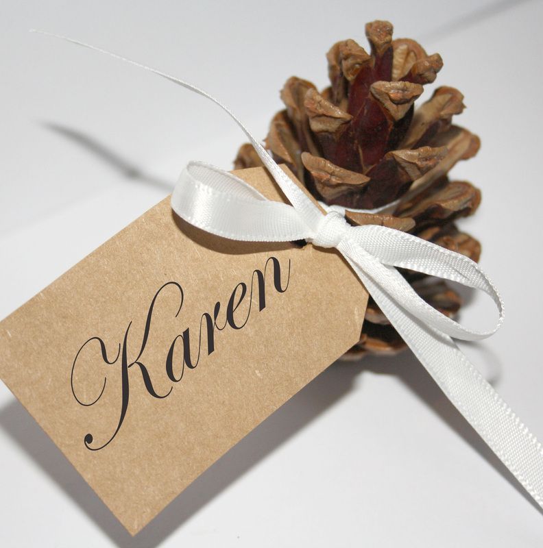 Pinecone Place Cards