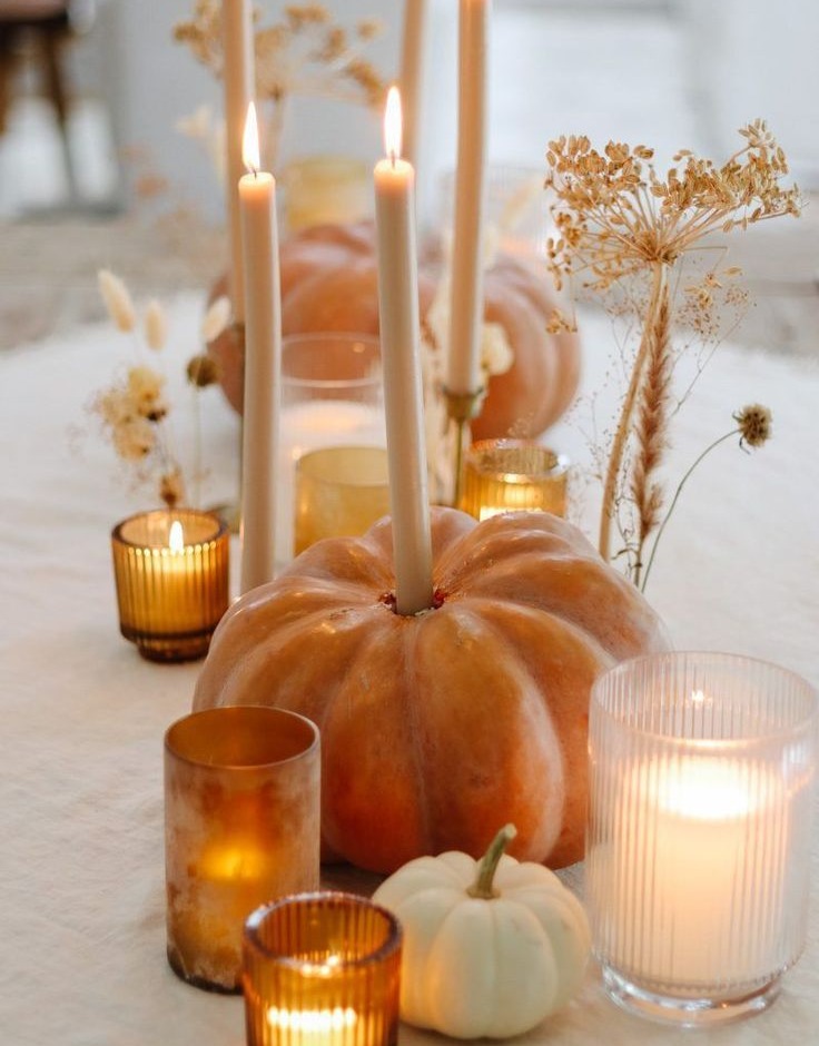 Pumpkin Candle Holders