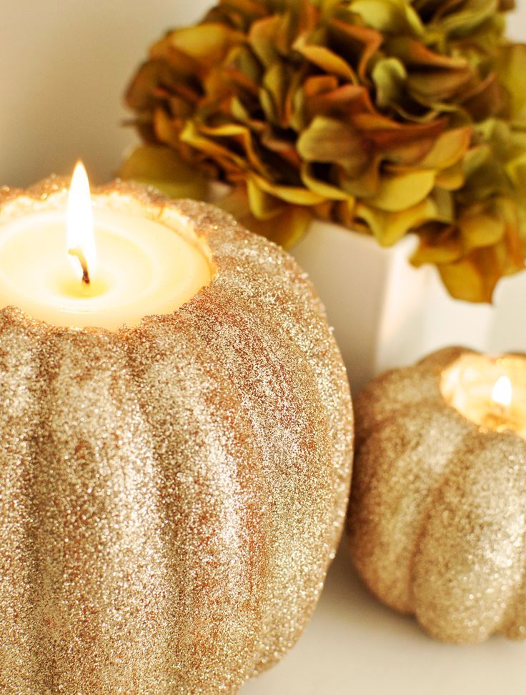 Pumpkin Candle Holders