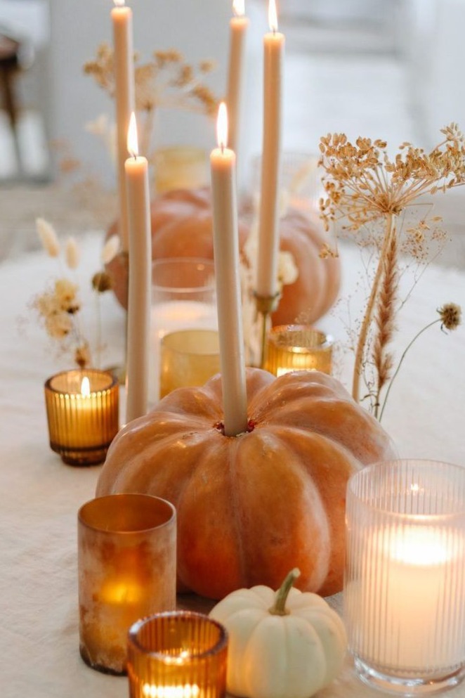 Pumpkin Candle Holders