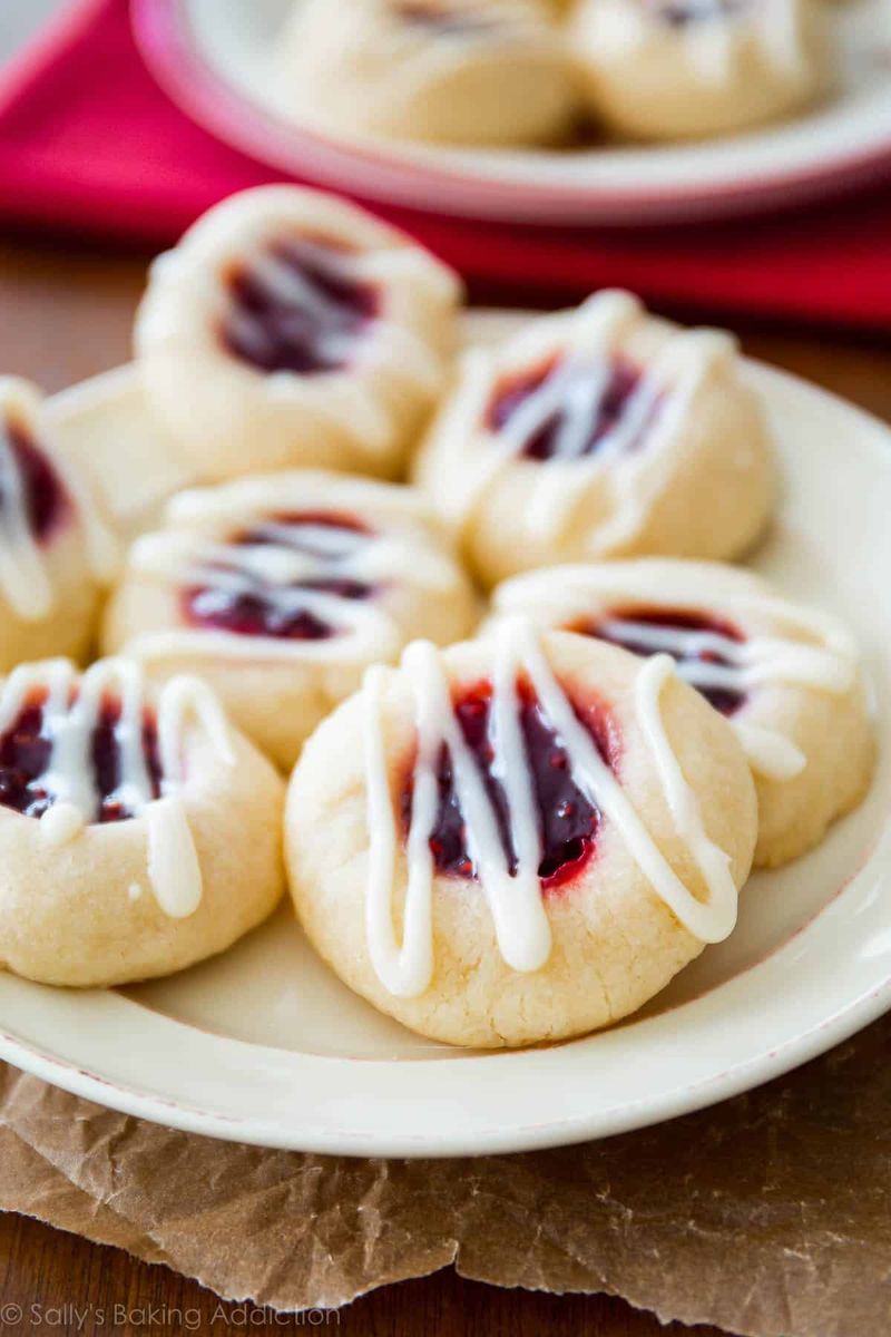 Raspberry Almond Cookies