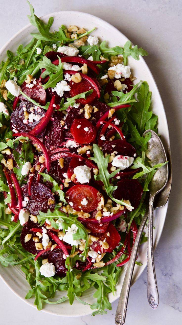 Roasted Beet Salad with Goat Cheese