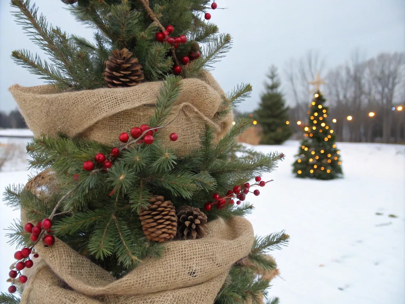 Rustic Burlap Garland