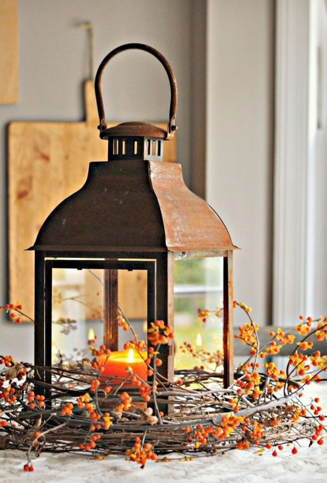 Rustic Lantern Display