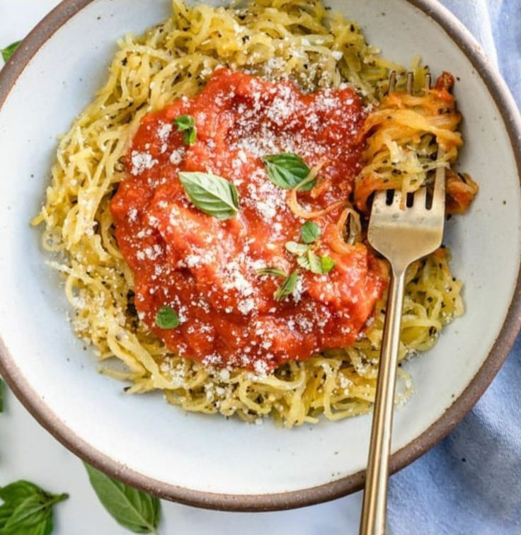 Spaghetti Squash with Marinara Sauce