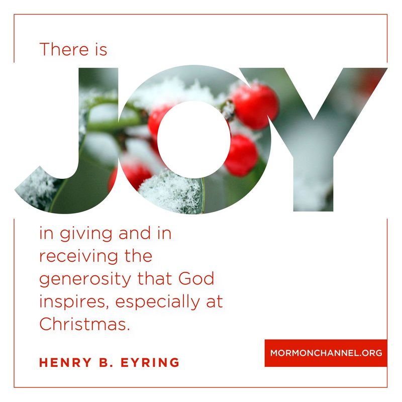 The Joy of Giving