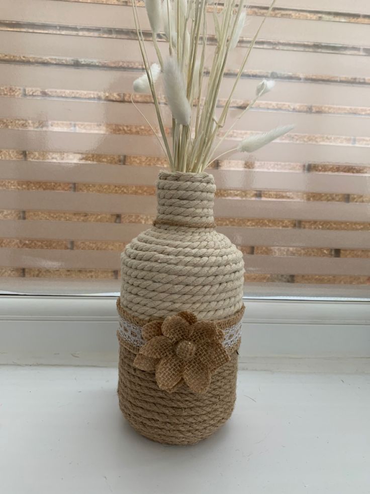 Twine-Wrapped Vases