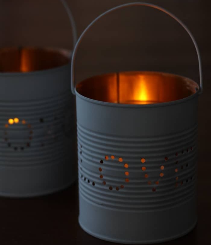 Upcycled Tin Can Lanterns