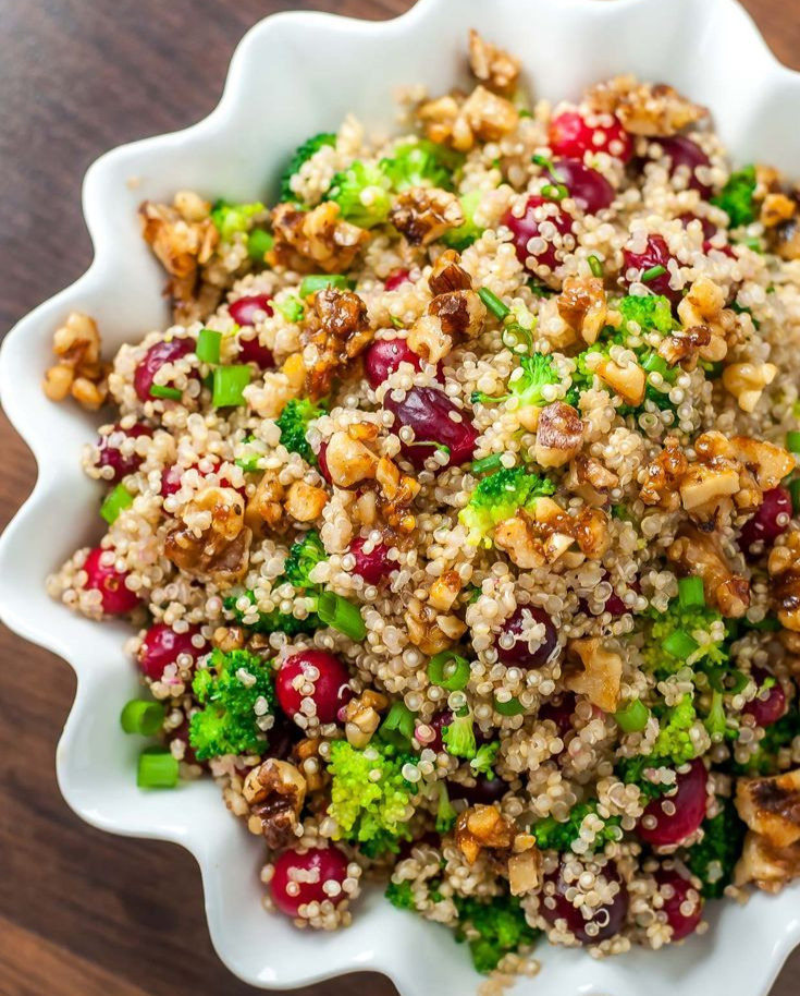 Walnut and Cranberry Quinoa Salad