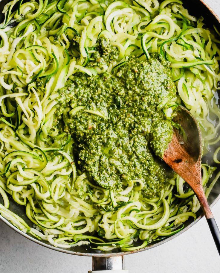 Zucchini Noodles with Pesto