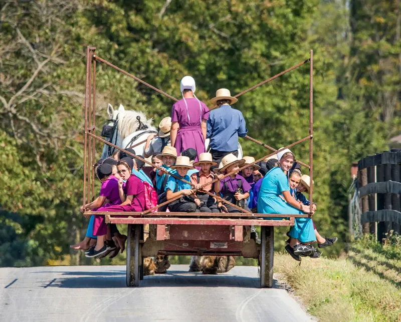 Amish communities are isolated