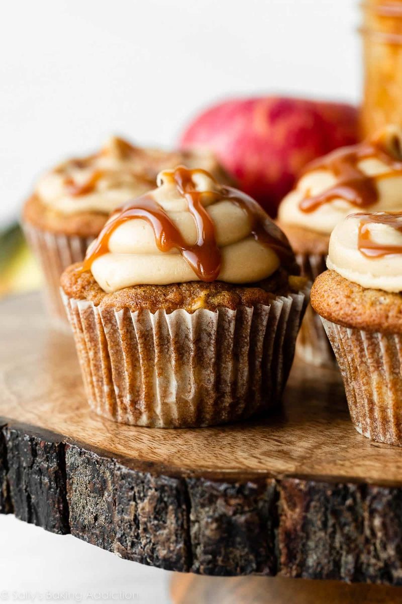 Apple Spice Cupcakes with Maple Frosting