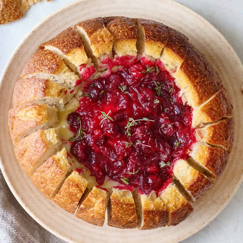 Baked Brie with Cranberries