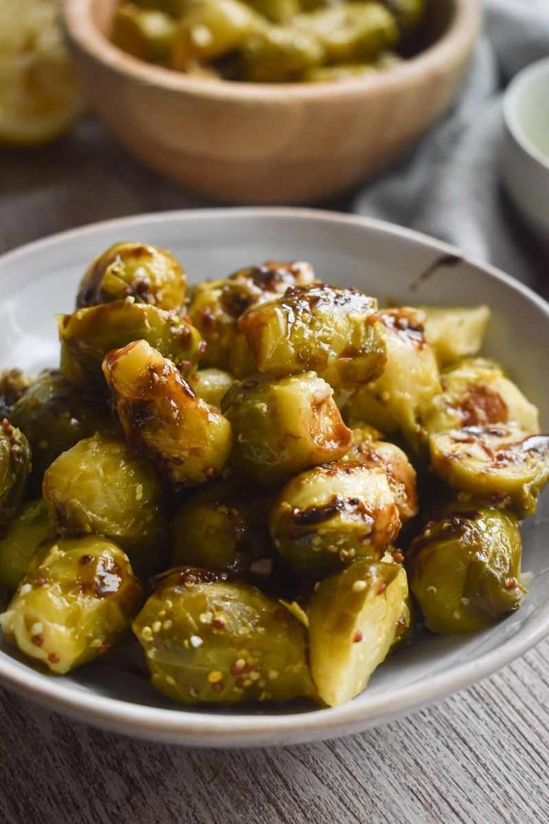 Balsamic Glazed Brussels Sprouts