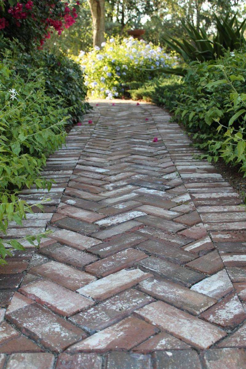 Brick Herringbone Path