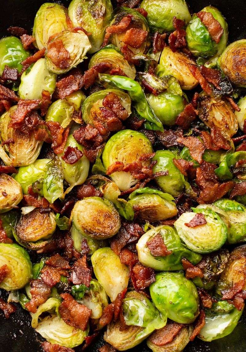 Brussels Sprouts and Bacon Skillet