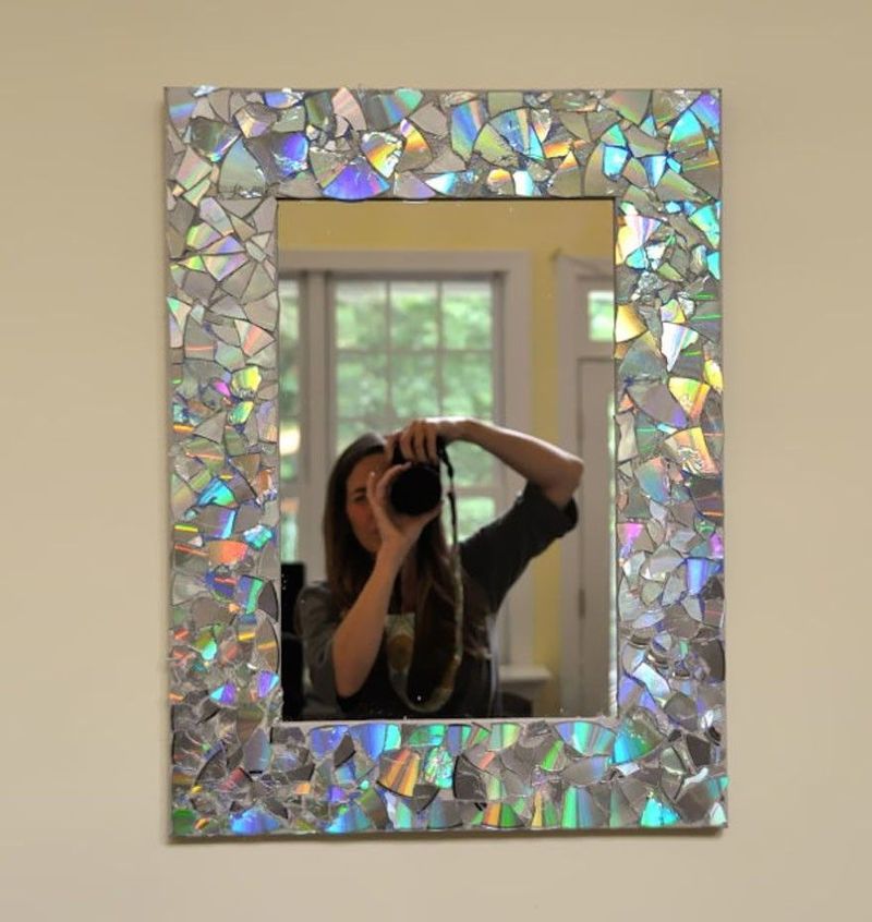 CD Mosaic Mirror