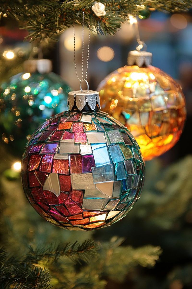 CD Mosaic Ornaments