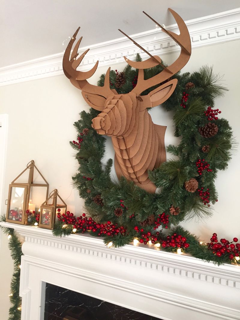 Cardboard Reindeer Art