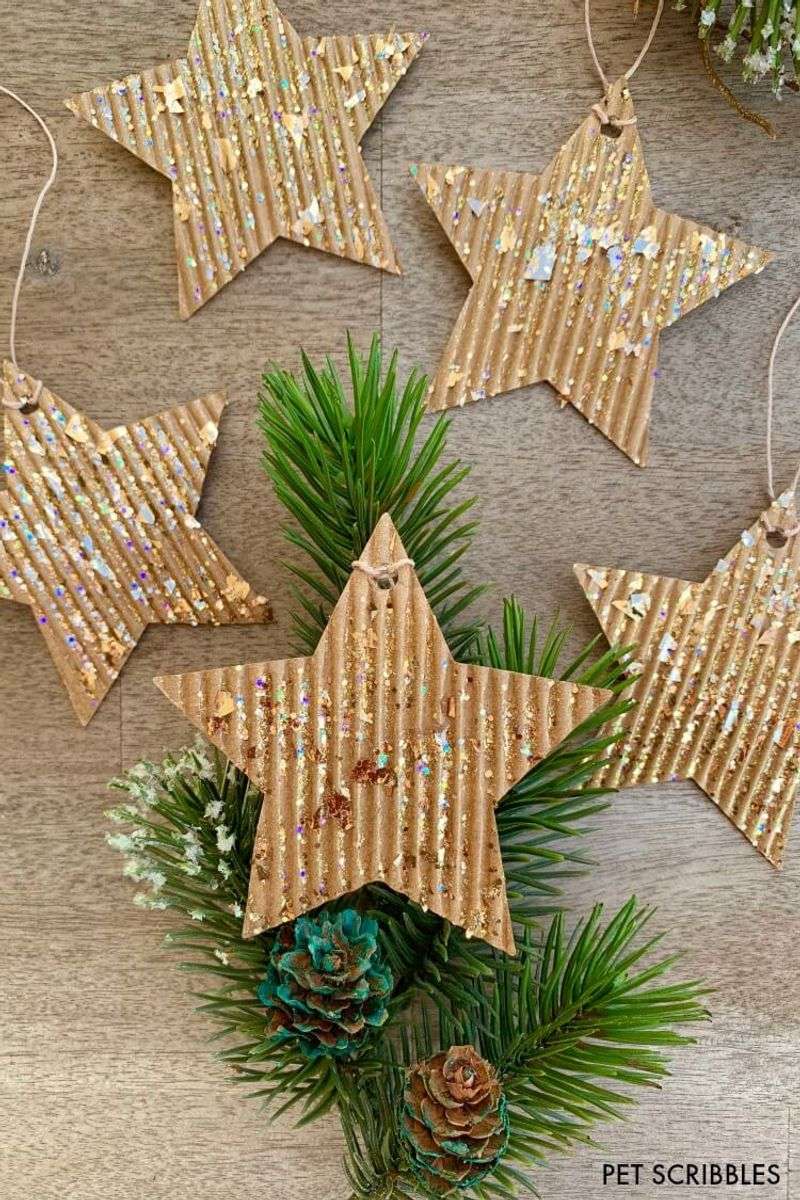 Cardboard Star Ornaments