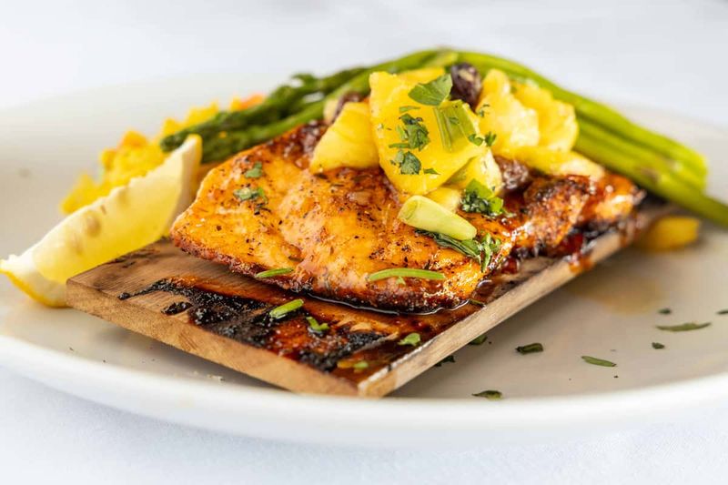 Cedar-Plank Salmon with Citrus Glaze