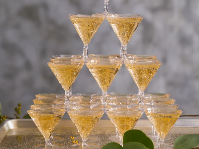 Champagne Glass Tower