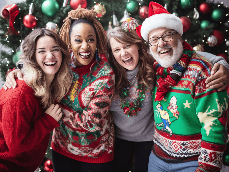 Christmas Themed Sweater Parties