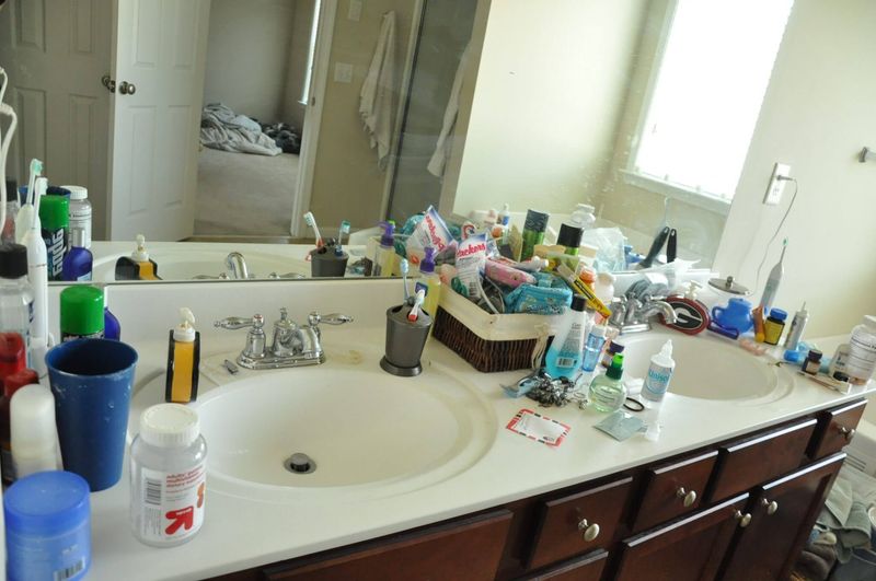 Clear Bathroom Clutter