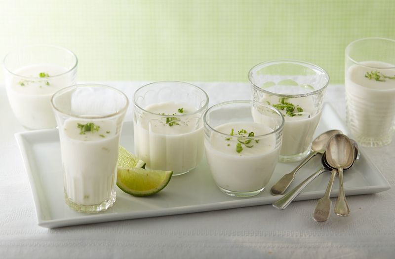 Coconut Lime Panna Cotta