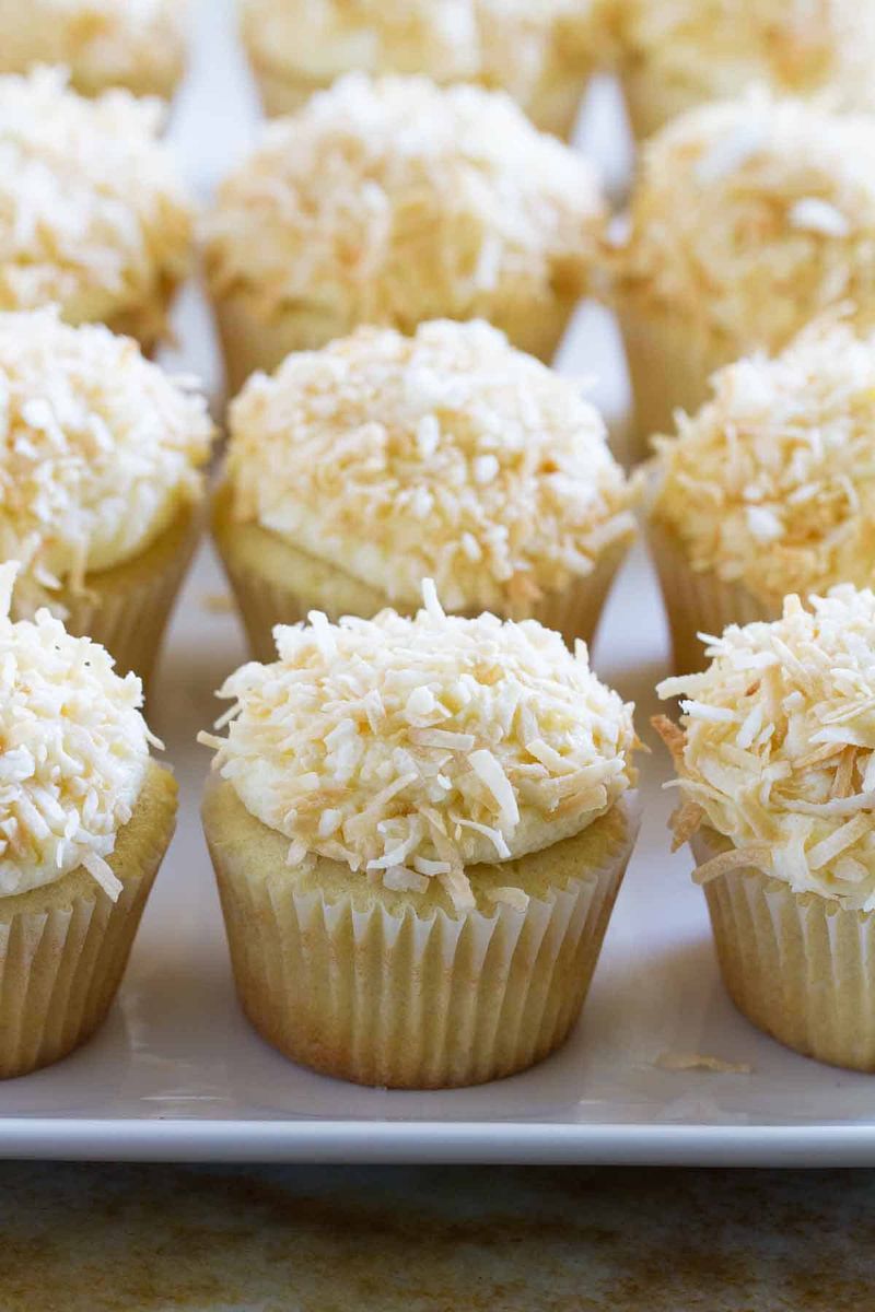 Coconut Snowball Cupcakes