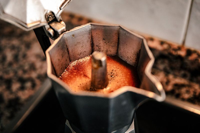 Coffee Percolator Bubbling