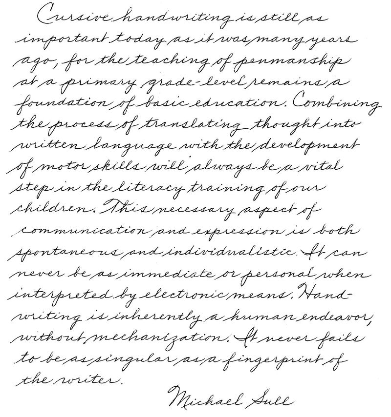 Cursive Writing