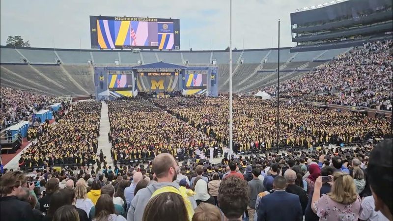 Dancing to the National Anthem in Michigan