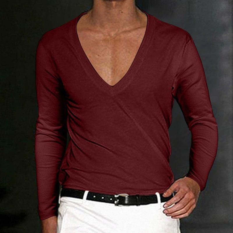 Deep V-Neck Shirts