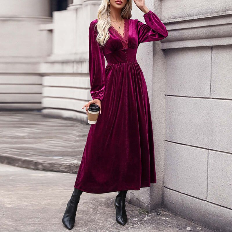 Elegant Velvet Gown