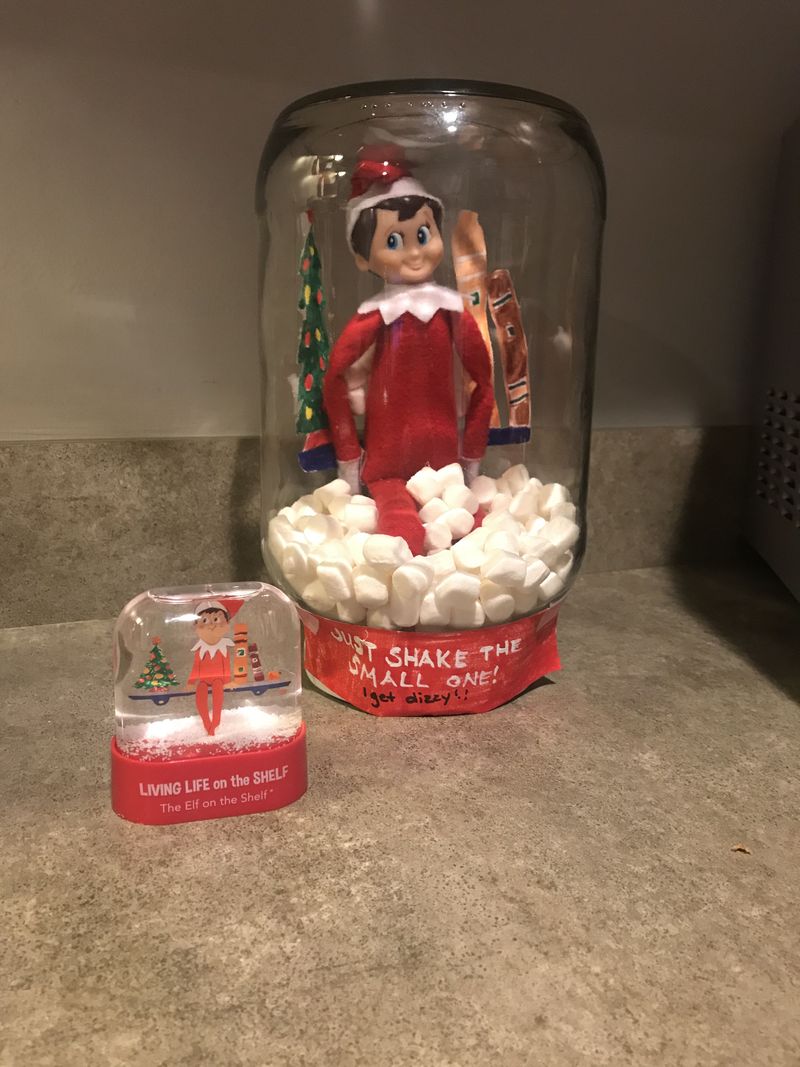 Elf in a Snow Globe