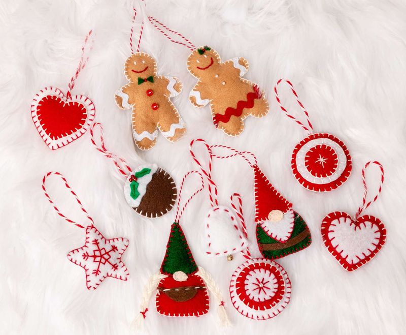 Felt Christmas Ornaments