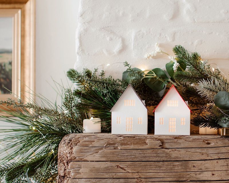 Festive Holiday Mantel