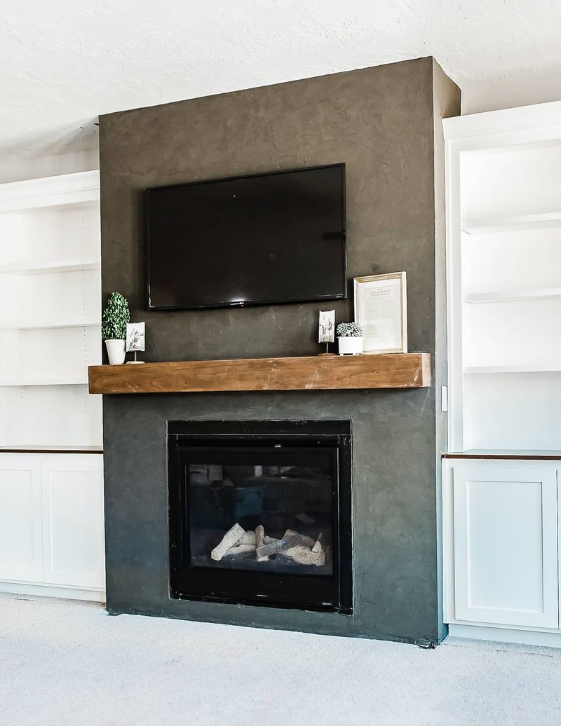 Floating Mantel Design