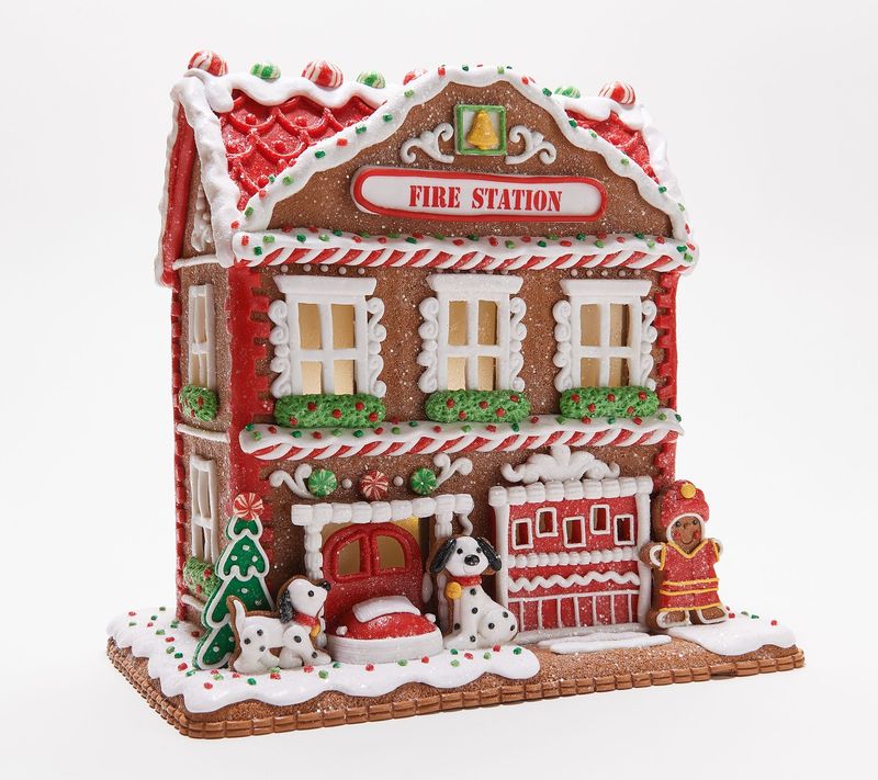 Gingerbread Fire Station