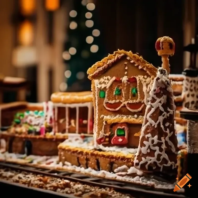 Gingerbread Train Station