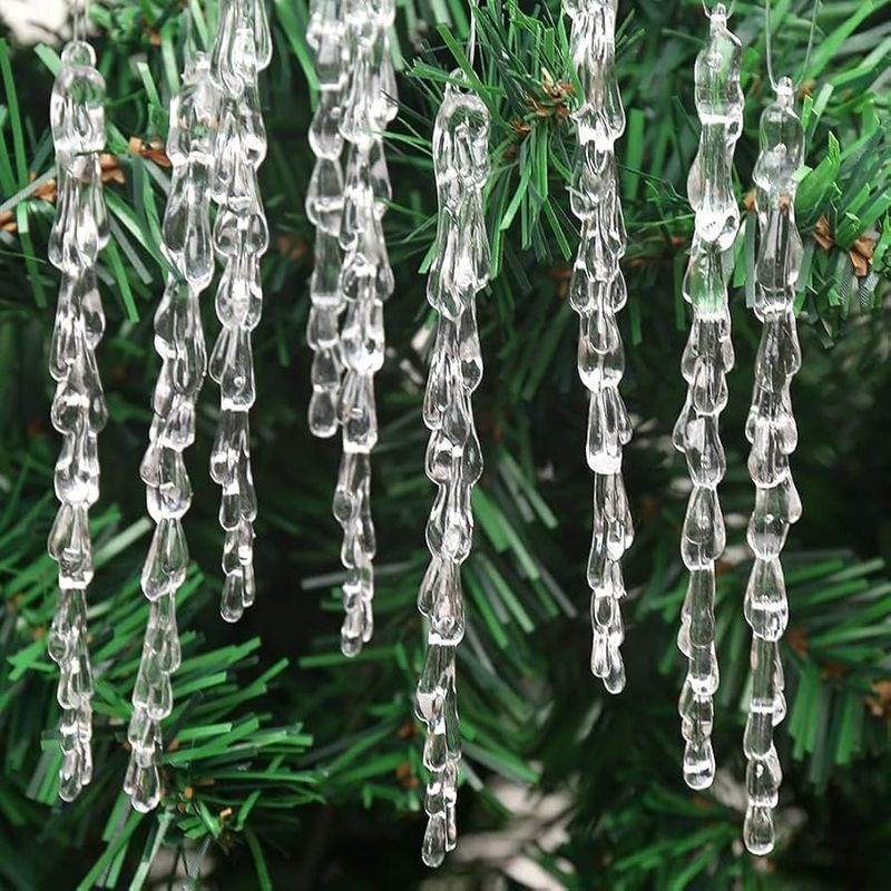 Glass Icicle Drops