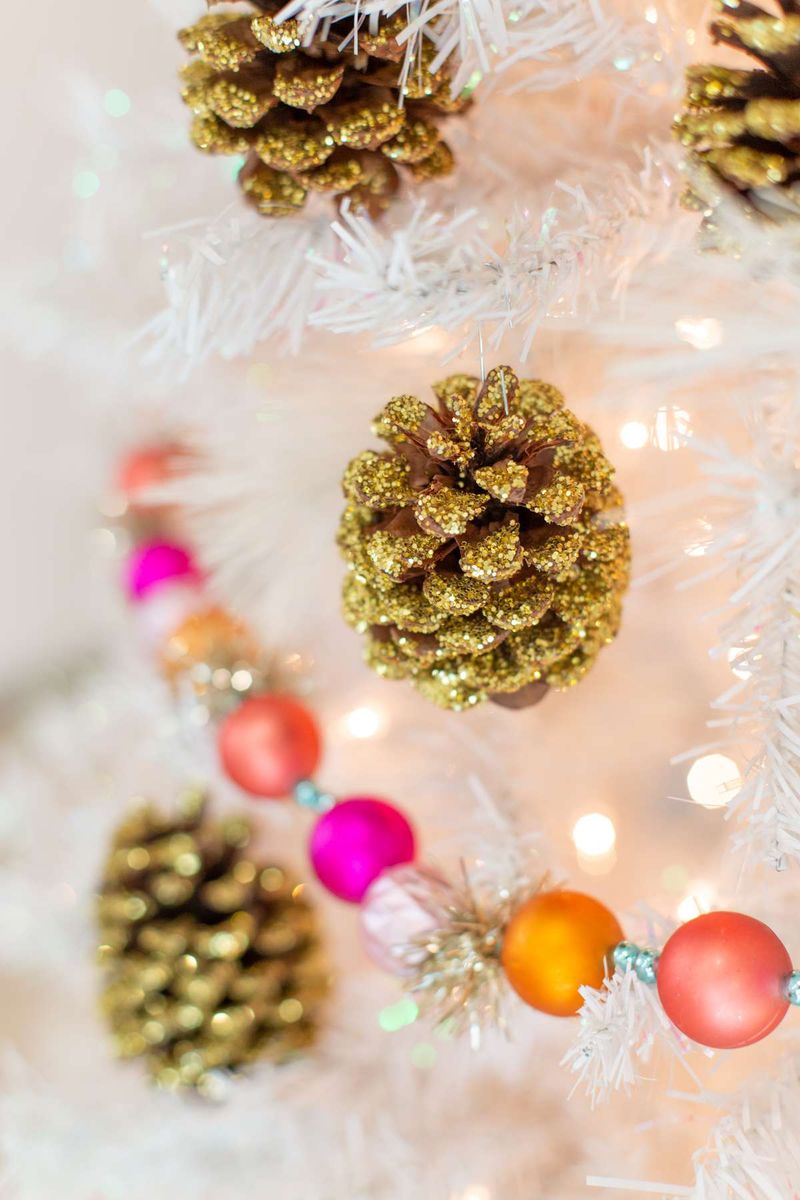 Glittery Pinecone Balls